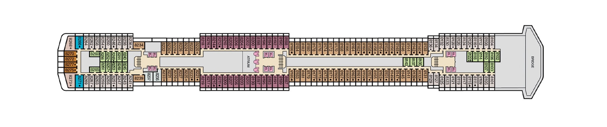 Deck 8 - Panorama plan